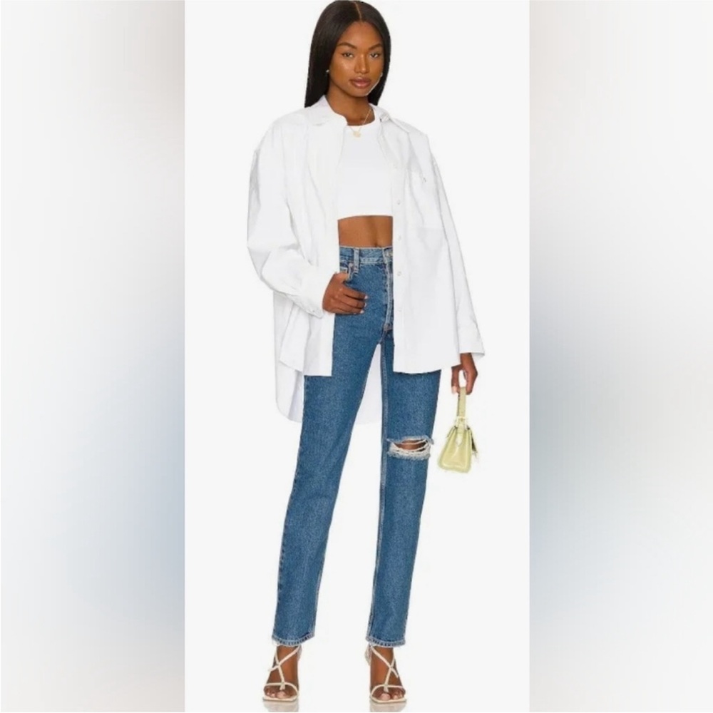 Free People We The Free The Lasso Straight Distressed Jean NWT 28